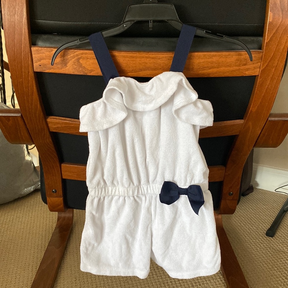 Janie and Jack terry romper coverup, sz 5